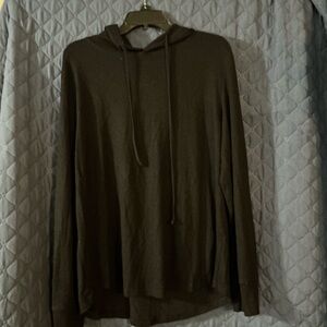 New York & Company Black Hooded Sweater